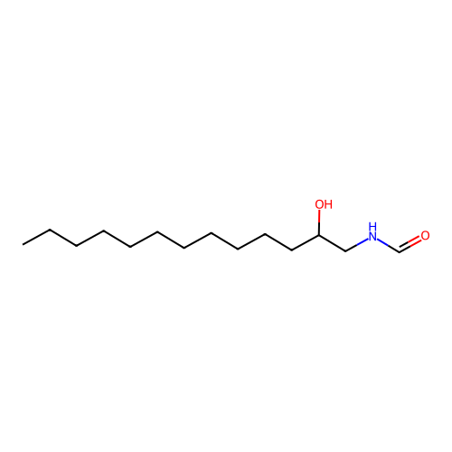 N-(2-Hydroxy-tridecyl)-formamide structure