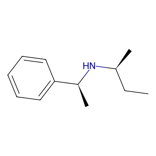 (2S)-N-[(1S)-1-phenylethyl]butan-2-amine structure