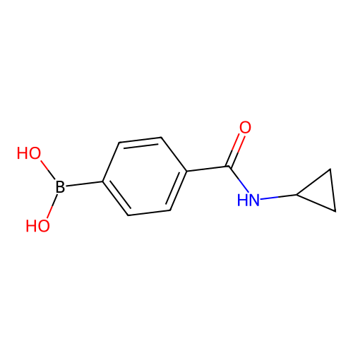 (4-(Cyclopropylcarbamoyl)phenyl)boronic acid structure