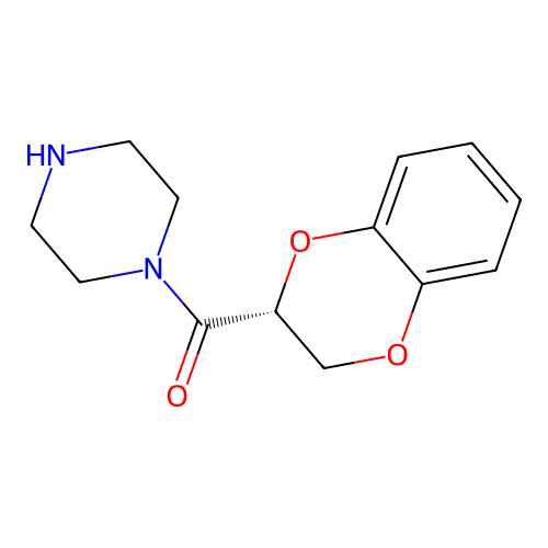 (R)-1,4-Benzodioxan-2-carboxypiperazine structure