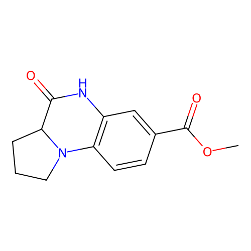 Methyl 4-oxo-1,2,3,3a,4,5-hexahydropyrrolo[1,2-a]quinoxaline-7-carboxylate structure