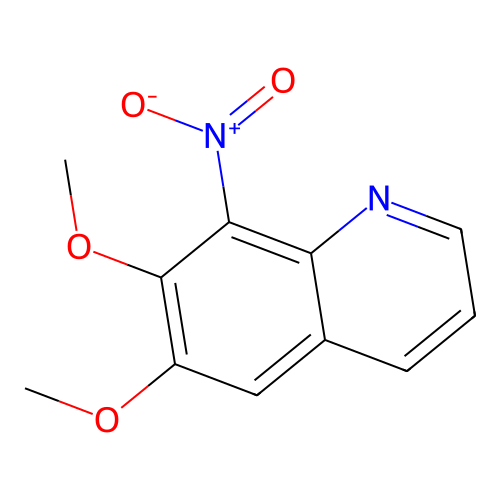 6,7-Dimethoxy-8-nitroquinoline structure