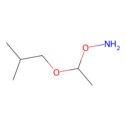O-[1-(2-methylpropoxy)ethyl]hydroxylamine structure