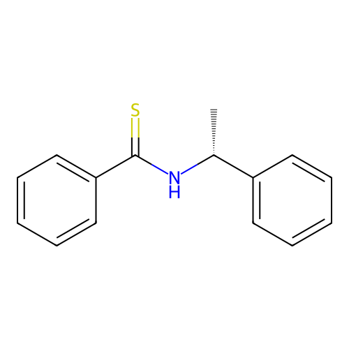 N-[(1R)-1-苯乙基]苯硫代甲酰胺 structure