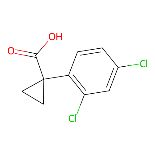 1-(2,4-Dichlorophenyl)cyclopropanecarboxylic acid structure
