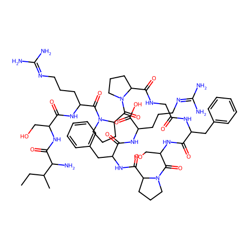 Isoleucyl-Seryl-Bradykinin structure