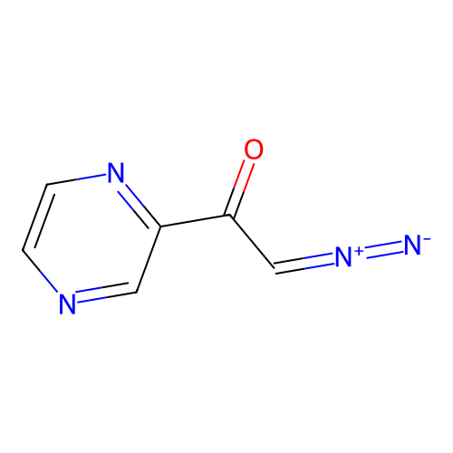2-Diazo-1-(pyrazin-2-yl)ethanone structure