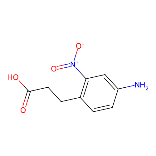 3-(4-Amino-2-nitrophenyl)propanoic acid structure