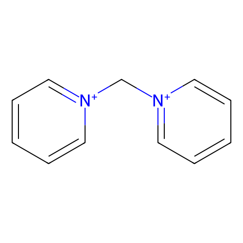 Pyridinium, 1,1'-methylenebis- structure