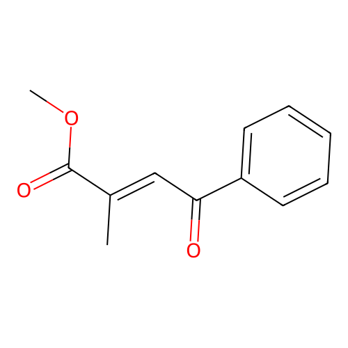 methyl (E)-2-methyl-4-oxo-4-phenylbut-2-enoate structure