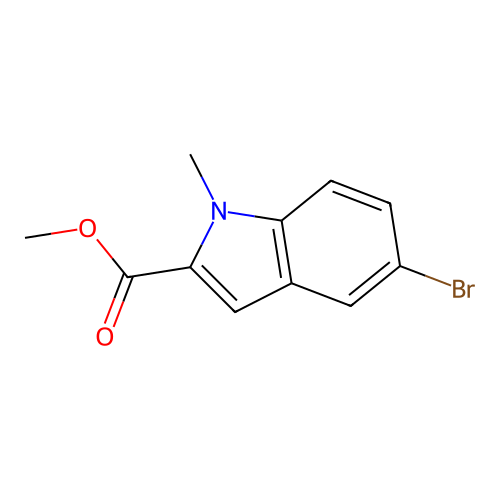 methyl 5-bromo-1-methyl-1H-indole-2-carboxylate structure