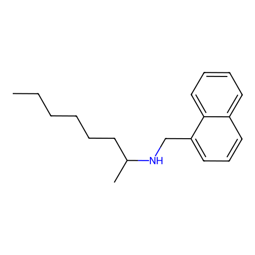 N-(naphthalen-1-ylmethyl)octan-2-amine structure