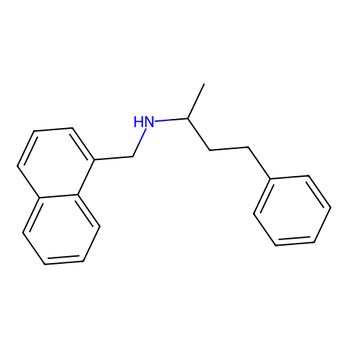 N-(naphthalen-1-ylmethyl)-4-phenylbutan-2-amine structure