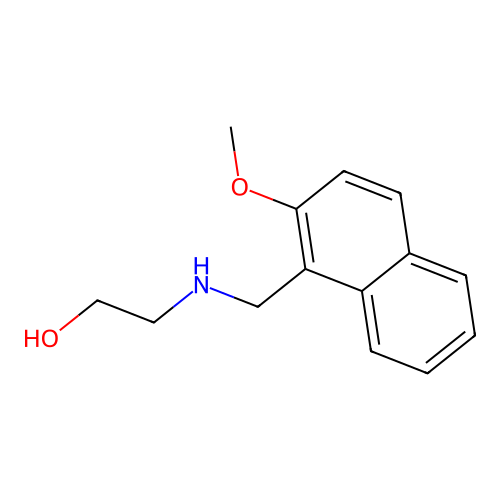 2-{[(2-Methoxynaphthalen-1-yl)methyl]amino}ethanol structure