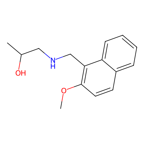 1-(((2-Methoxynaphthalen-1-yl)methyl)amino)propan-2-ol structure