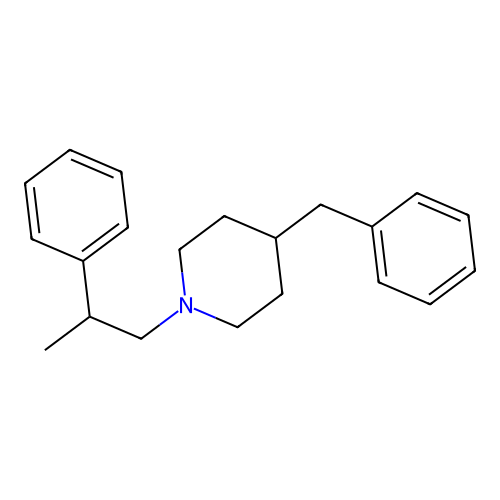 4-Benzyl-1-(2-phenylpropyl)piperidine structure