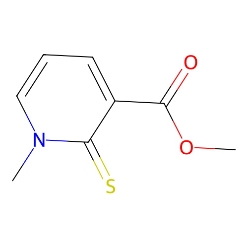 Methyl 1-methyl-2-thioxo-1,2-dihydro-3-pyridinecarboxylate structure