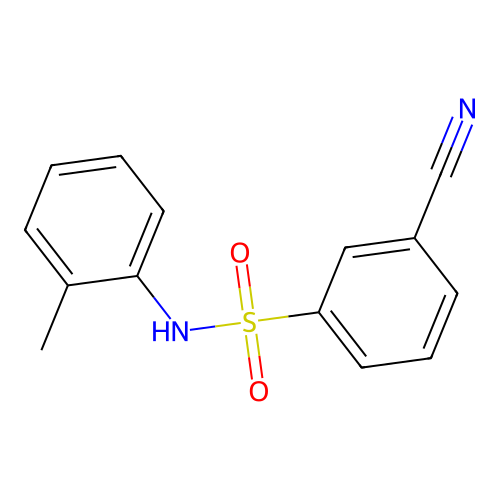 3-Cyano-N-(o-tolyl)benzenesulfonamide structure