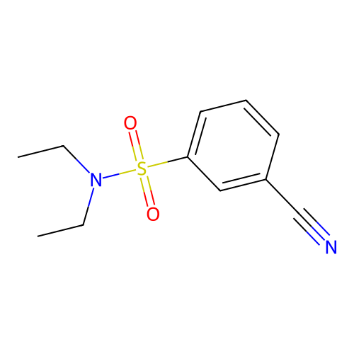 3-cyano-N,N-diethylbenzenesulfonamide structure