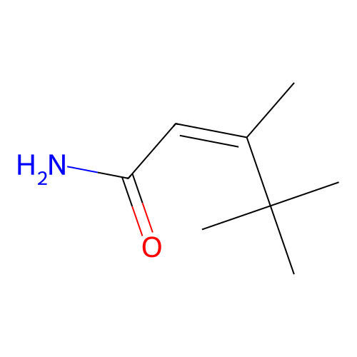 3,4,4-三甲基戊-2-烯酰胺 structure