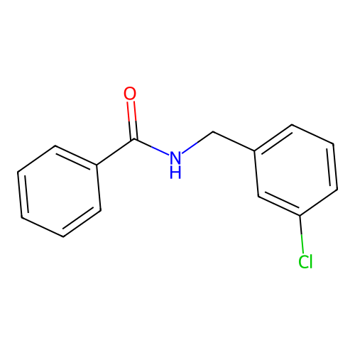 N-[(3-chlorophenyl)methyl]benzamide structure
