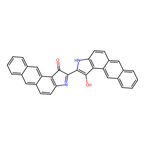 2-(1-oxo-3H-naphtho[2,3-e]indol-2-ylidene)-3H-naphtho[2,3-e]indol-1-one structure