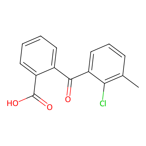 o-(2-Chloro-m-toluyl)benzoic acid structure
