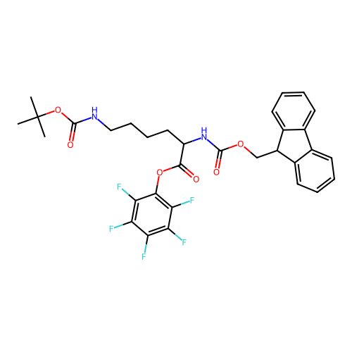 Fmoc-Lys(Boc)-OPfp structure