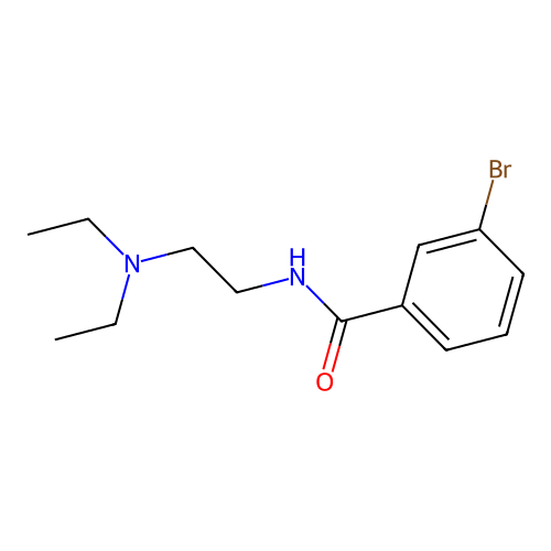 3-bromo-N-[2-(diethylamino)ethyl]benzamide structure