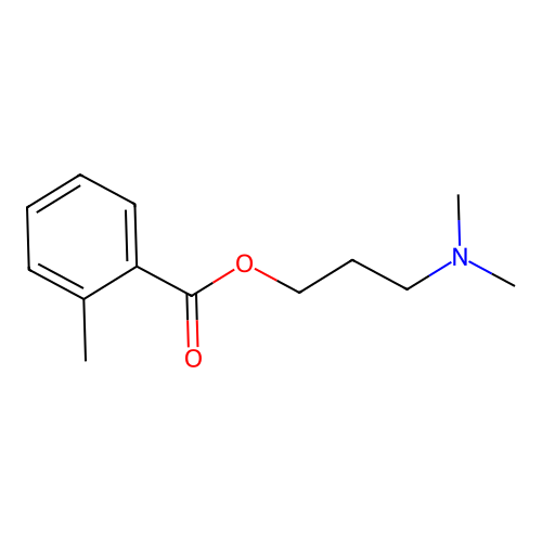 3-(Dimethylamino)propyl 2-methylbenzoate structure