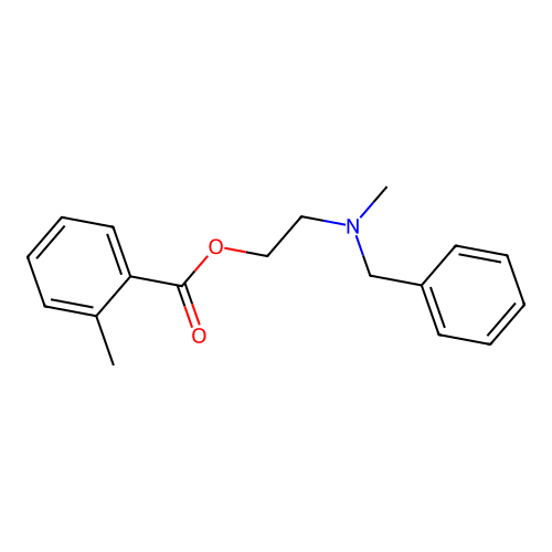 2-[Benzyl(methyl)amino]ethyl 2-methylbenzoate structure