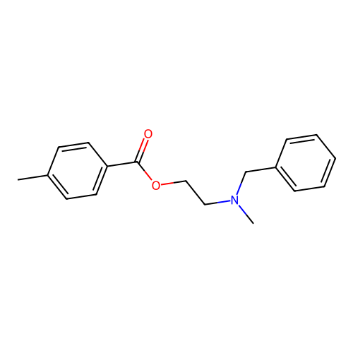 2-[Benzyl(methyl)amino]ethyl 4-methylbenzoate structure