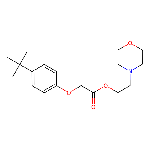 1-(Morpholin-4-yl)propan-2-yl (4-tert-butylphenoxy)acetate structure
