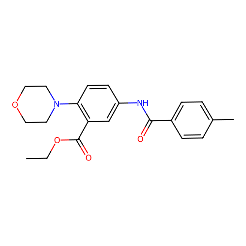 Ethyl 5-[(4-methylbenzoyl)amino]-2-morpholin-4-ylbenzoate structure