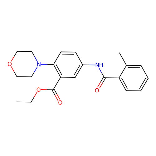 Ethyl 5-[(2-methylbenzoyl)amino]-2-morpholin-4-ylbenzoate structure