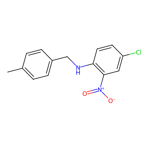 4-chloro-N-[(4-methylphenyl)methyl]-2-nitroaniline structure