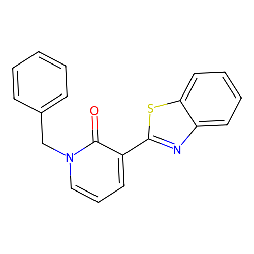 3-(1,3-benzothiazol-2-yl)-1-benzyl-2(1H)-pyridinone structure