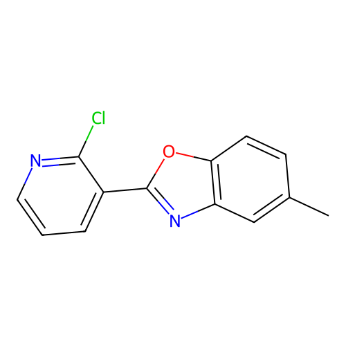 2-(2-Chloropyridin-3-yl)-5-methyl-1,3-benzoxazole structure