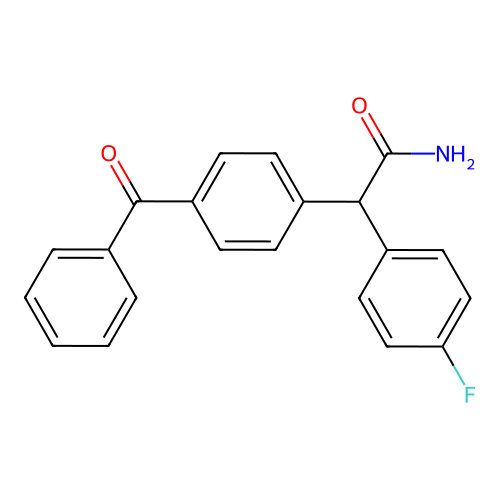 2-(4-Benzoylphenyl)-2-(4-fluorophenyl)acetamide structure