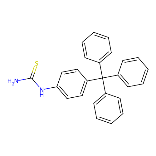 N-(4-tritylphenyl)thiourea structure