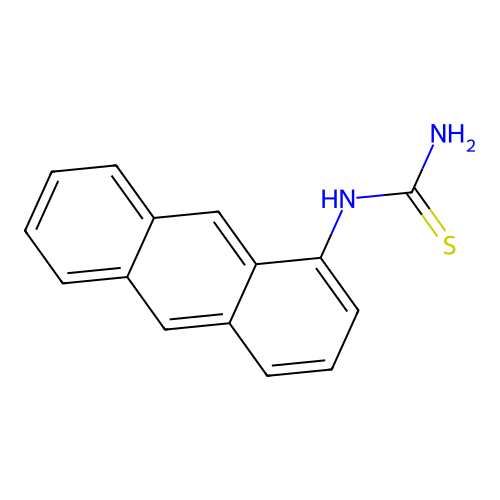 N-(1-anthryl)thiourea structure