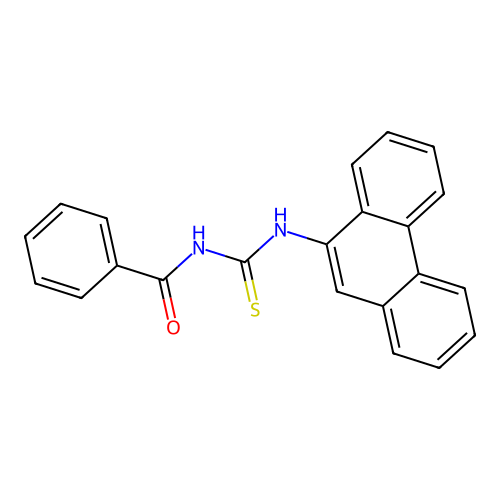 N-benzoyl-N'-(9-phenanthryl)thiourea structure
