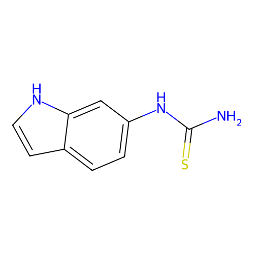 N-(1H-indol-6-yl)thiourea structure