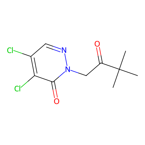4,5-Dichloro-2-(3,3-dimethyl-2-oxobutyl)-2,3-dihydropyridazin-3-one structure