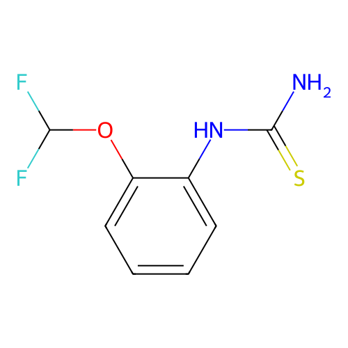1-(2-(Difluoromethoxy)phenyl)thiourea structure