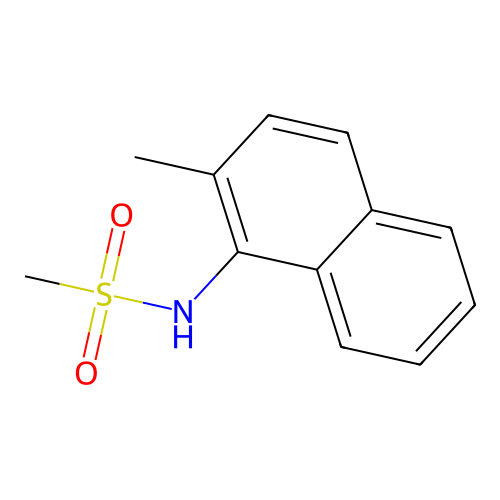 N-(2-methyl-1-naphthyl)methanesulfonamide structure