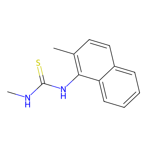 N-methyl-N'-(2-methyl-1-naphthyl)thiourea structure
