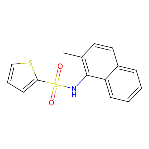 N-(2-methylnaphthalen-1-yl)thiophene-2-sulfonamide structure