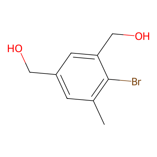 [2-Bromo-5-(hydroxymethyl)-3-methylphenyl]methanol structure
