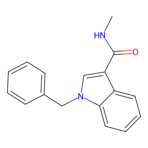 1-benzyl-N-methyl-1H-indole-3-carboxamide structure